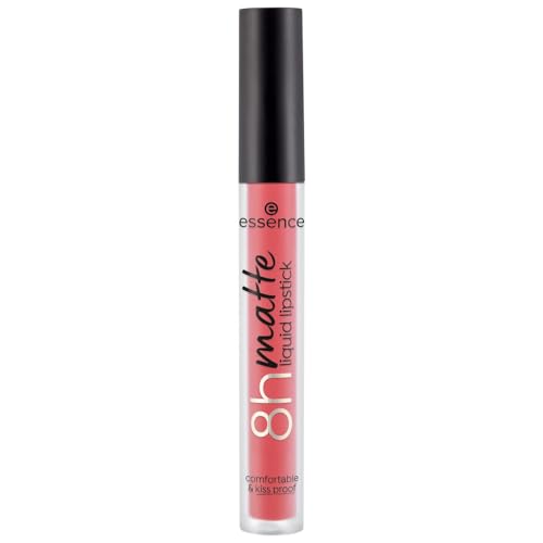 essence cosmetics Matte Liquid Lipstick - Long-Lasting, Highly Pigmented, Vegan - Fiery Red