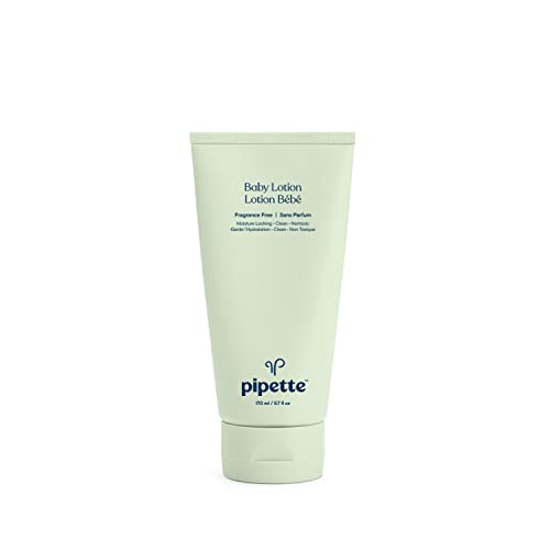 Pipette Baby Lotion - Hydrates Delicate Skin with Plant-Derived Squalane, Fragrance-Free - 6 fl oz