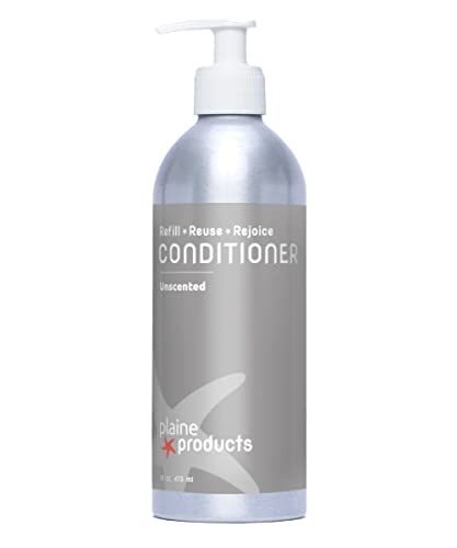 Plaine Products Conditioner - Restores Shine, Vegan & Non-GMO, Refillable Bottle - 16oz