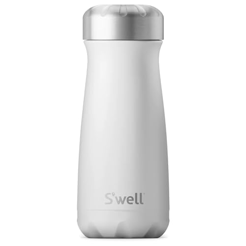 S'well Stainless Steel Traveler - Keeps Drinks Cold for 24H, Hot for 12H, 16oz, Moonstone