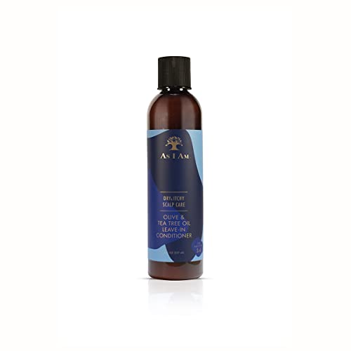 As I Am Leave-In Conditioner - Moisture & Shine, Enriched with Ceramides & Tea Tree Oil - 8oz