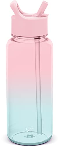 Simple Modern 32oz Reusable Water Bottle - BPA-Free, Leakproof, Dishwasher Safe - Sweet Taffy