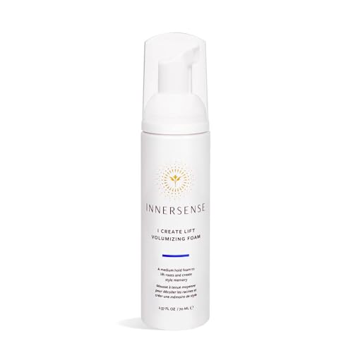 INNERSENSE Organic Beauty Hair Mousse - Boost Volume, Define Curls, Organic Ingredients - 2.37 fl oz