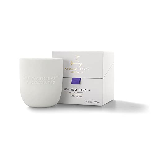 Aromatherapy Associates De-Stress Candle - Calming Frankincense & Chamomile, 40 Hour Burn - 7.05oz