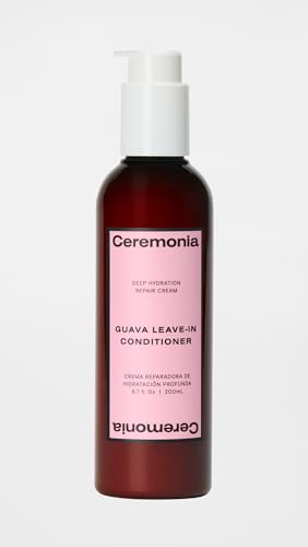 Ceremonia Guava Leave-In Conditioner - UV Protection, Smoothness & Hydration - 6.70 Fl Oz