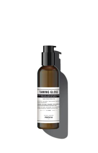 PREVIA Taming Gloss Hair Serum - Anti-Frizz, Thermal Protection, Organic Almond - 6.7oz