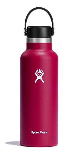 Hydro Flask Standard Mouth Water Bottle - Keeps Drinks Cold 24hrs, BPA-Free, 21oz