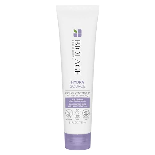 Biolage Hydra Source Blow Dry Lotion - Nourishes & Protects Hair, Vegan - 5.1 fl. oz