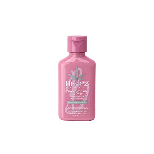 Hempz Mini Body Lotion - Hydrating Jasmine & Rose, Paraben-Free, Vegan & Cruelty-Free - 1 oz