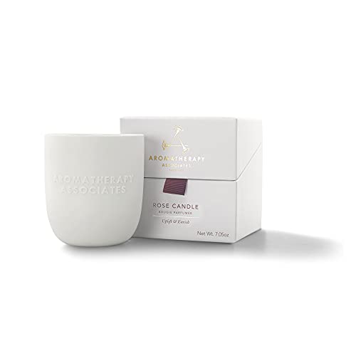 Aromatherapy Associates Rose Candle - Uplifting Essential Oils, Vegan Wax, 40 Hour Burn - 7.05 oz