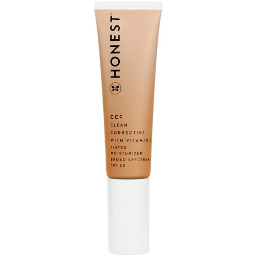 Honest Beauty Tinted Moisturizer - 6-in-1 Vitamin C & Mineral SPF 30, Vegan - Terra Light, 1 fl oz