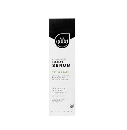 All Good Body Serum - Nourishing Hydration, Antioxidant Protection - 3oz Clary Sage & Vetiver