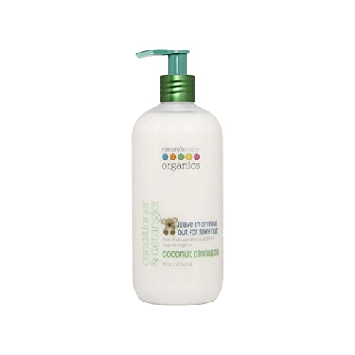 Nature's Baby Conditioner - Gentle Detangler for Sensitive Skin, Organic Ingredients - 16oz