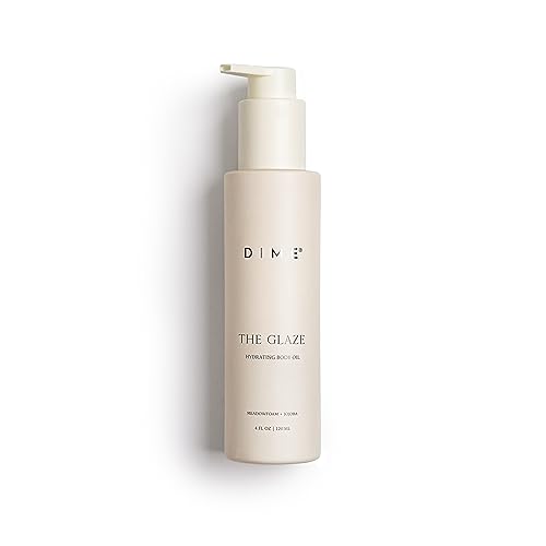 Dime Beauty Glaze Body Oil - Hydrating Massage Oil with Argan & Jojoba, 4 oz for All-Day Glow