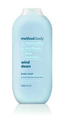 Method Body Wash - Moisturizing Chamomile & Lavender, Plant-Based Cleaners - 18oz