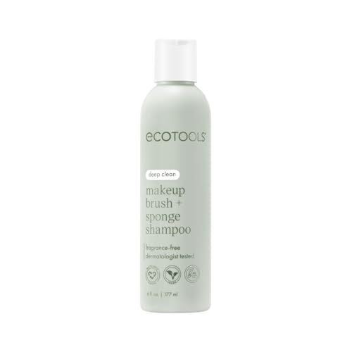 EcoTools Makeup Brush Cleanser - Removes Makeup & Impurities, Fragrance-Free - 6 fl. oz.