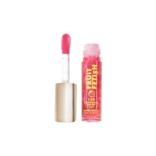 Milani Fruit Fetish Lip Oil - Hydrating Gloss, Nourishing & 100% Vegan - Strawberry Melon