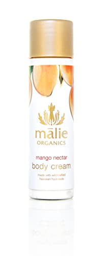 Malie Organics Mango Nectar Body Cream - 70% Organic, Vegan, Paraben-Free - 2.5oz Mini Size