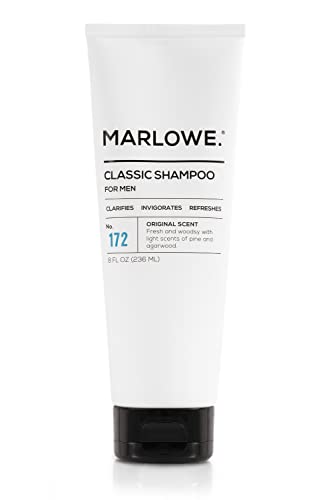 MARLOWE. Classic Men's Shampoo - Clarifies & Refreshes with Argan & Coconut Oil - 8 Fl Oz