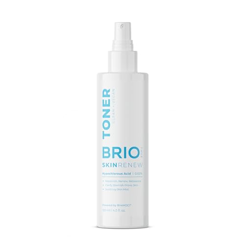 BRIOTECH Skin Renew Toner - Calms Redness, Minimizes Blemishes, Hypochlorous Acid - 4 fl oz