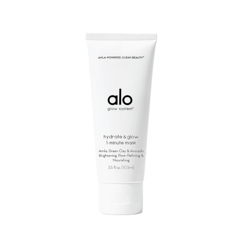 Alo Hydrate & Glow Face Mask - Polished, Dewy Skin in 1 Minute, Kaolin Clay - 3.5 Oz