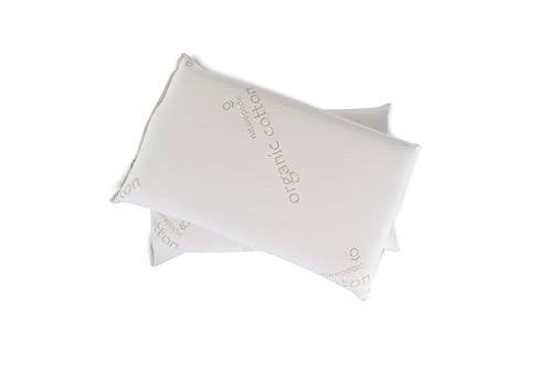 Naturepedic Solid Latex Pillow - Back Support, Breathable Organic Cotton, Standard Size