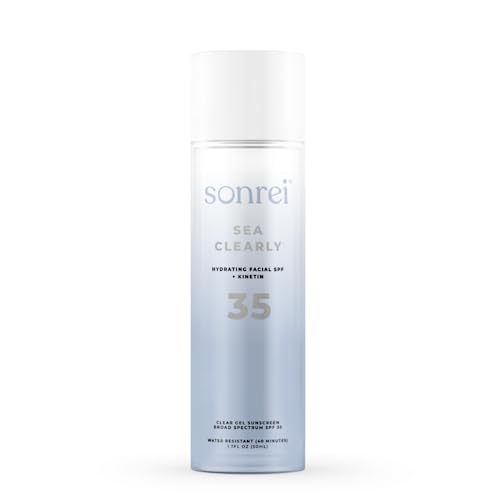 Sonrei Sea Clearly Hydrating Facial SPF 35 - Broad Spectrum UV Protection, Vegan - 1.7 Fl oz