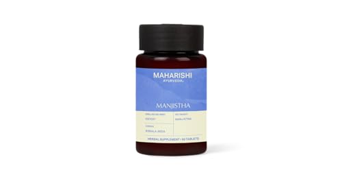 Manjistha Tablets - Radiant Skin Support, Lymphatic Detox, Vegan, Non-GMO - 60 Count