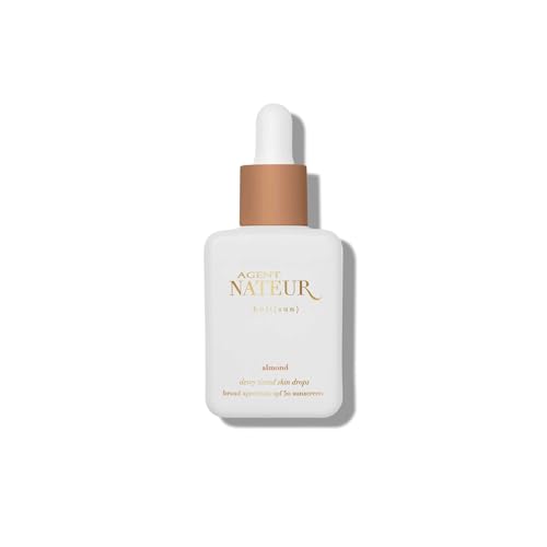 Agent Nateur Sunscreen - SPF 50 Tinted Coverage, Hydrating Zinc Oxide, Almond - 1 oz