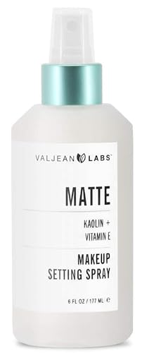 VALJEAN LABS Matte Makeup Setting Spray - Hydrates, Controls Oil, Paraben & Cruelty Free - 6oz