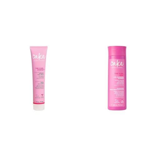 Cake Beauty Curl Friend Bundle - Vegan Anti-Frizz Shampoo & Defining Cream for Curly Hair