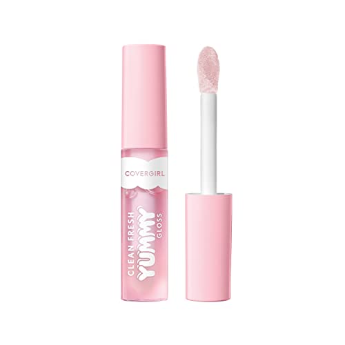 COVERGIRL Clean Fresh Yummy Gloss - Juicy, Non-Sticky, Vegan Lip Gloss with Natural Flavors - 0.12oz