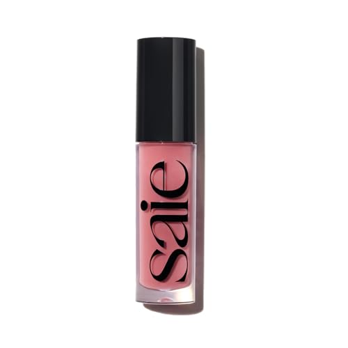 Saie Glossybounce Lip Gloss Oil - Hydrating, Vegan Formula with Jojoba & Hyaluronic Acid - 0.17oz