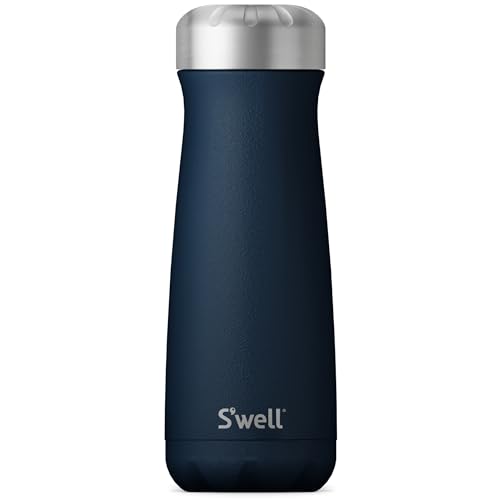 S'well Stainless Steel Traveler - Keeps Drinks Cold for 36H, Hot for 15H, BPA Free - 20oz, Azurite