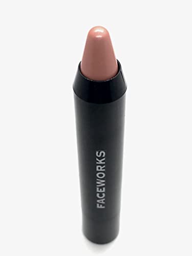 FACEWORKS Hypoallergenic Lipstick - Nourishing Vitamins A & E, Softening Conditioners - 0.14oz