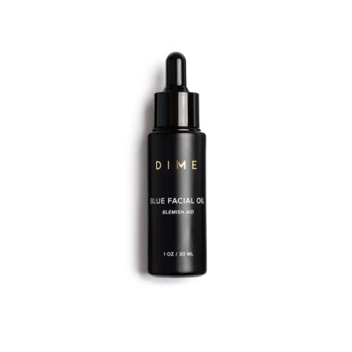 DIME Beauty Blue Facial Oil - Hydrating Blemish Treatment with Nutrient-Rich Oils - 1 oz