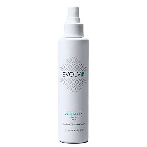 EVOLVh Natural UltraFlex Hairspray - Flexible Hold, Vegan, Alcohol-Free - 8.5 fl oz