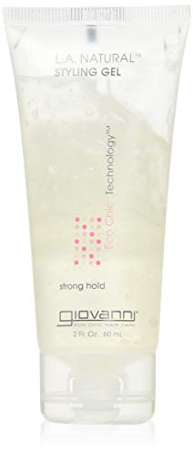 Giovanni Cosmetics L.A. Natural Styling Gel - Extreme Hold, Frizz Control, 100% Vegan - 2 Oz