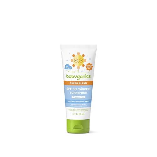 Babyganics Mineral Sunscreen SPF 50 - UVA/UVB Protection, Pediatrician Tested, 3oz