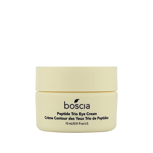 boscia Peptide Trio Eye Cream - Age-Defying Formula with Hyaluronic Acid & Botanicals - 0.51 Fl Oz