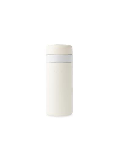 W&P Porter Insulated Water Bottle - Pure Ceramic Coating, Leakproof, 12oz, Cream