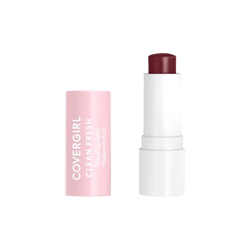 CoverGirl Tinted Lip Balm - Hydrating, Vegan Formula, Natural Shine - Bliss You Berry, 1 Count