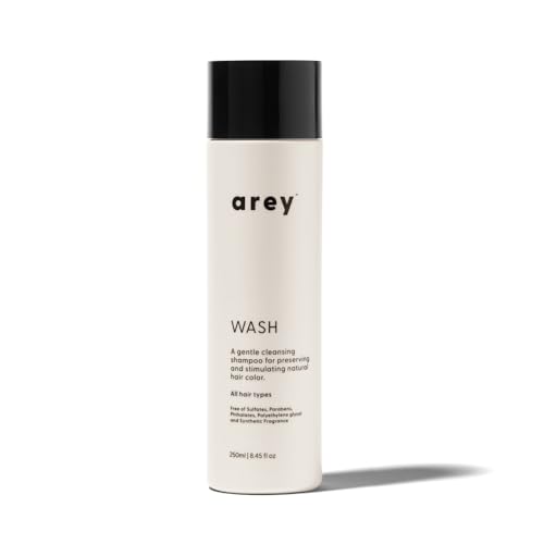 Arey Wash Shampoo - Delay Grey Hair, Promote Healthier Strands, Vegan & Cruelty-Free - 8.45 Fl Oz