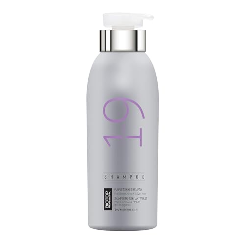 Biotop Professional 19 Pro Silver Shampoo - Neutralizes Yellow Tones, Hydrating Formula - 16.9 oz