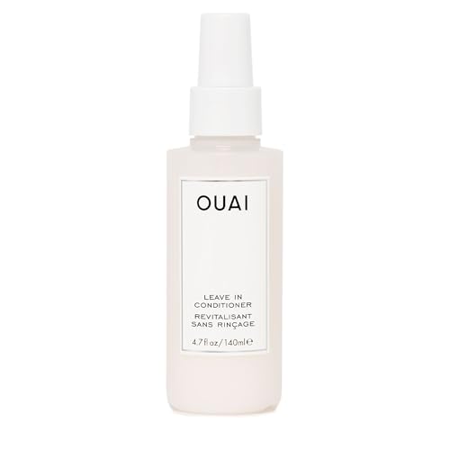 OUAI Leave-In Conditioner & Heat Protectant - Smooths Frizz, Adds Shine, Detangles - 4.7oz