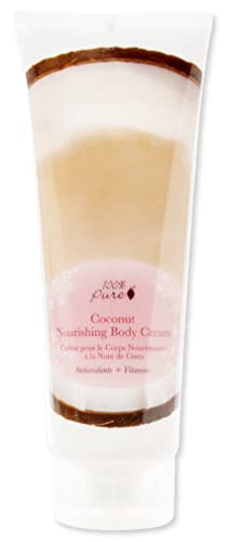 100% PURE Body Lotion - Nourishing Hydration & Natural Anti-Aging, Vegan - 8oz Coconut Cream