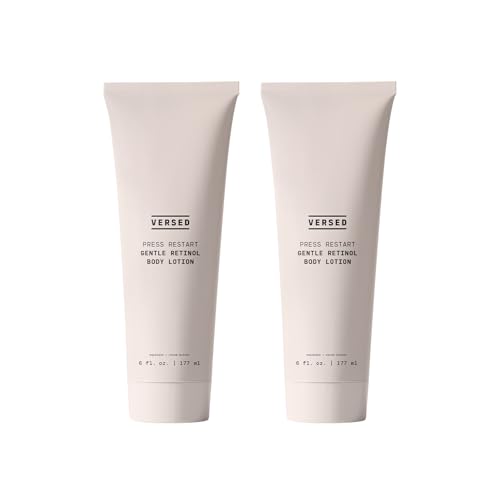 Versed Retinol Body Lotion - Firming Cocoa Butter & Squalane, Nightly Moisturizer - 6oz Each, 2 Pack