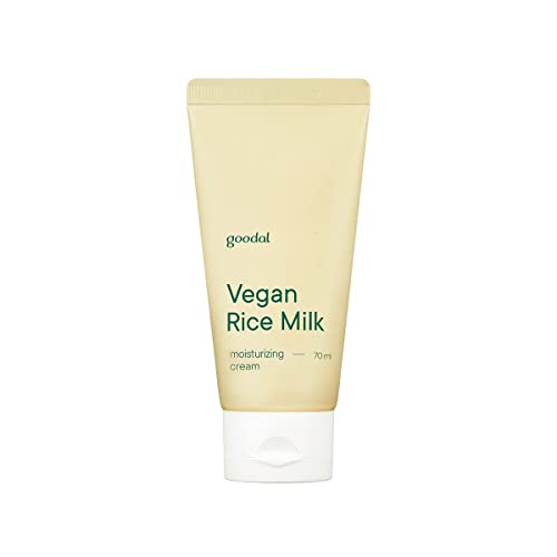 GOODAL Mild Vegan Rice Milk Moisturizing Cream - 24-Hour Hydration, Plant-Based Formula - 2.36 fl oz