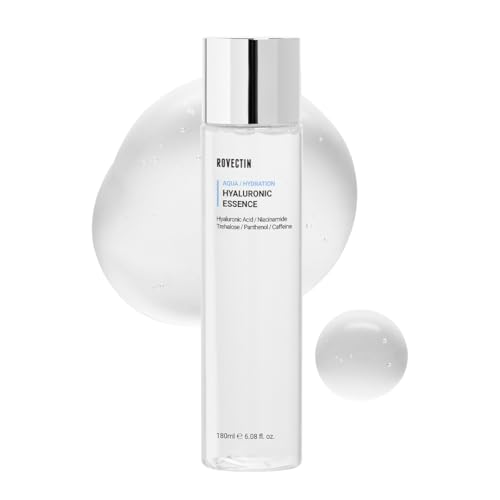 ROVECTIN Aqua Hyaluronic Essence - Hydrating Toner with Niacinamide & Panthenol - 6.08 fl. oz