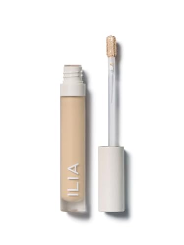 ILIA True Skin Serum Concealer - Reduces Dark Circles, Non-Comedogenic, Vegan - Chicory SC1, 0.16 oz